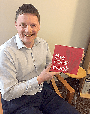 The Cook book project, initiated by Keith, Senior Product Manager for Cook's Endoscopy division, was widely embraced by his colleagues and other Cook Medical employees in Ireland.